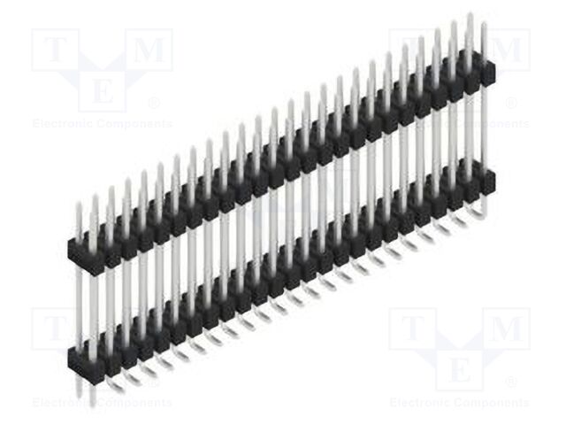 Connector: pin strips; pin header; male; PIN: 50; 2.54mm; SMT; 2x25