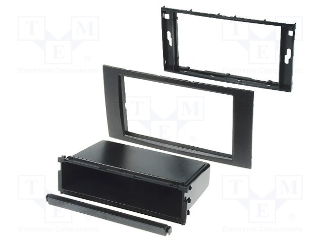 Radio mounting frame; Ford; 2 DIN; black