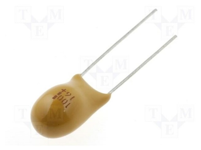 Capacitor: tantalum; 100uF; 16VDC; THT; ±20%; -55÷85°C; 5.08mm
