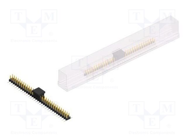 Connector: pin strips; pin header; male; PIN: 62; 2mm; SMT; 2x31