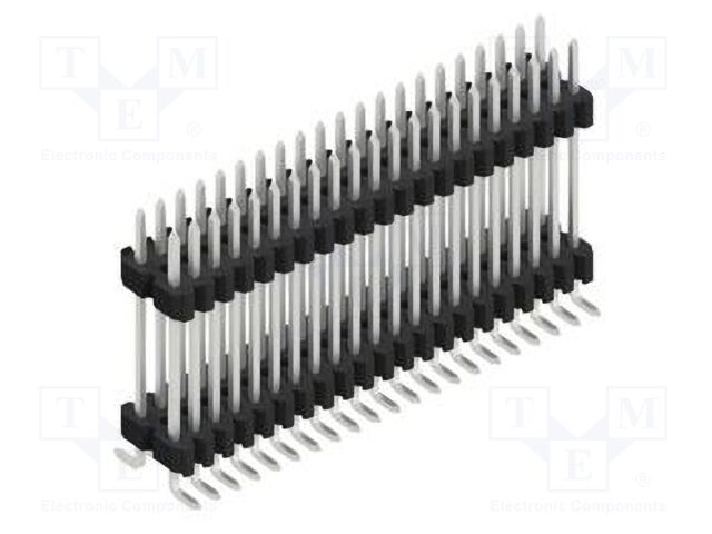 Connector: pin strips; pin header; male; PIN: 42; 1.27mm; SMT; 2x21