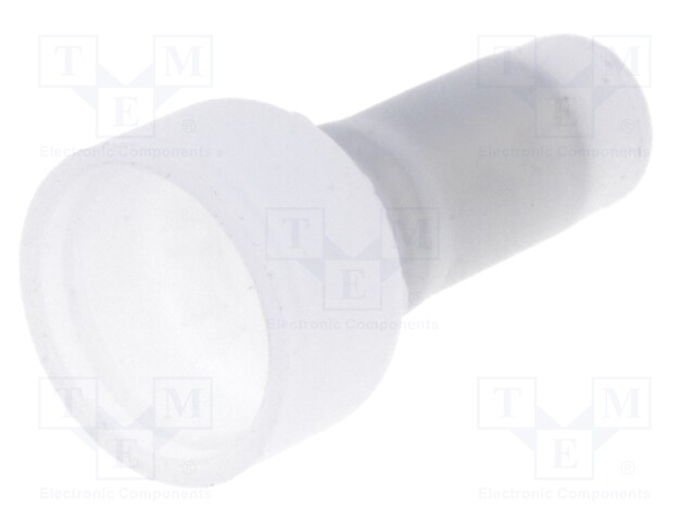 Close end; crimped; 0.3÷2mm2; transparent; Plating: tinned