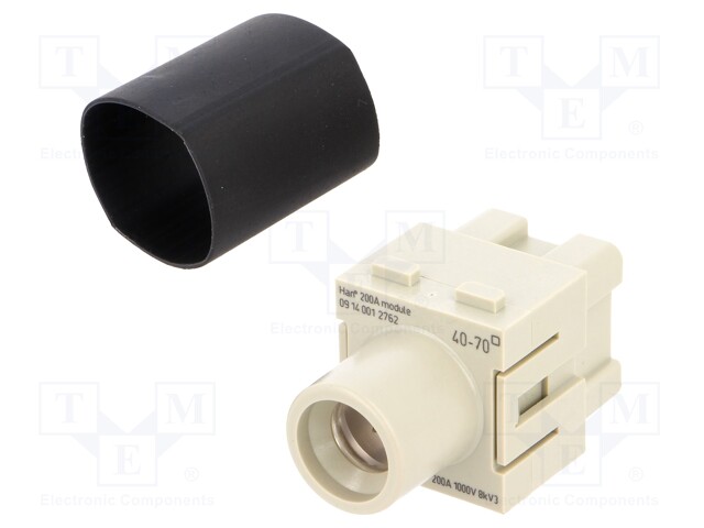 Connector: rectangular; module; female; Han Modular 200A; PIN: 1