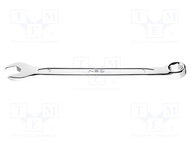 Wrench; 6-angles,combination spanner; 7mm; Chrom-vanadium steel