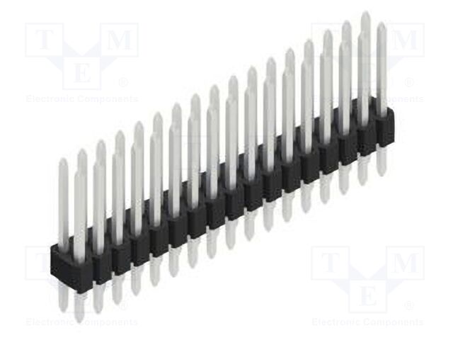 Connector: pin strips; pin header; male; PIN: 34; 1.27mm; THT; 2x17