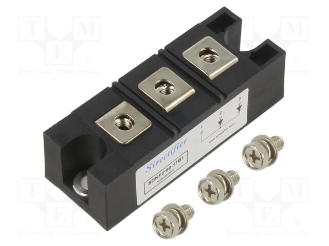 Module: diode; double,common cathode; 1.7kV; If: 60Ax2; 34MM; screw