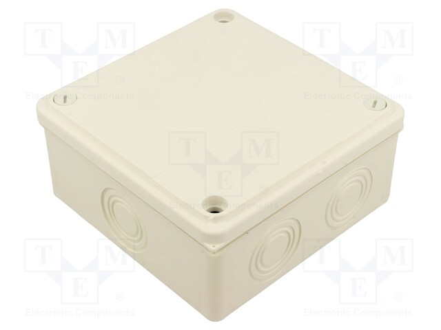 Enclosure: junction box; X: 125mm; Y: 125mm; Z: 50mm; wall mount