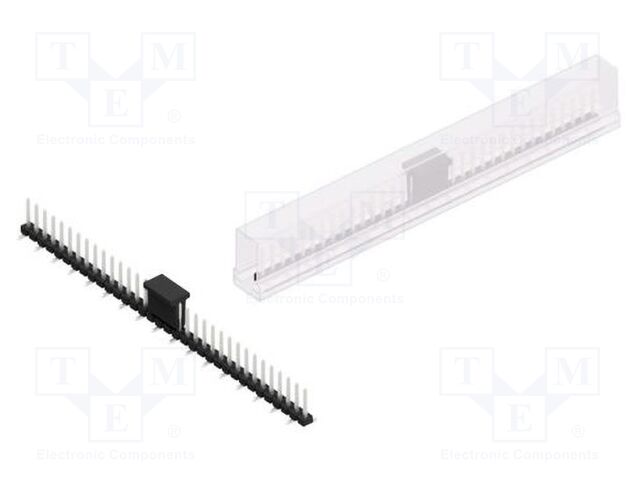 Connector: pin strips; pin header; male; PIN: 34; 2.54mm; SMT; 1x34