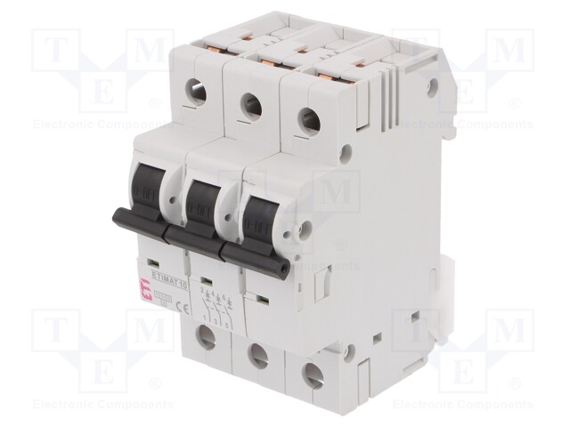 Circuit breaker; 230/400VAC; Inom: 2A; Poles: 3; DIN; Charact: D