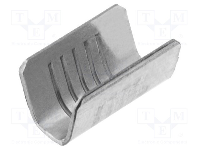 Wire pin; non-insulated; brass; 1÷2.5mm2; 7.5mm; tinned; crimped