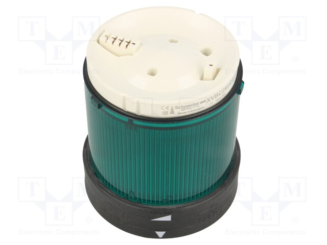 Signaller: lighting; continuous light; Colour: green; Usup: 230VAC