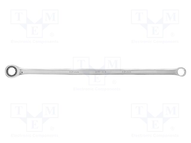 Wrench; box,with ratchet; 12mm; Chrom-vanadium steel; L: 325mm