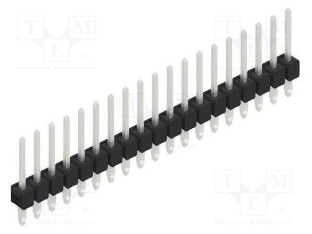 Connector: pin strips; pin header; male; PIN: 19; 2.54mm; THT; 1x19