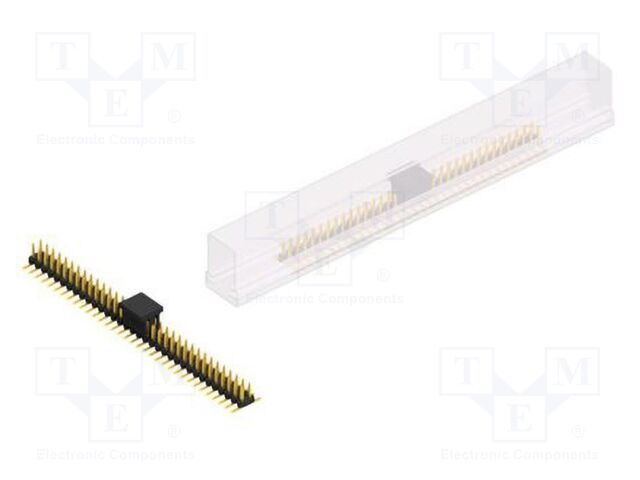 Connector: pin strips; pin header; male; PIN: 68; 2mm; SMT; 2x34