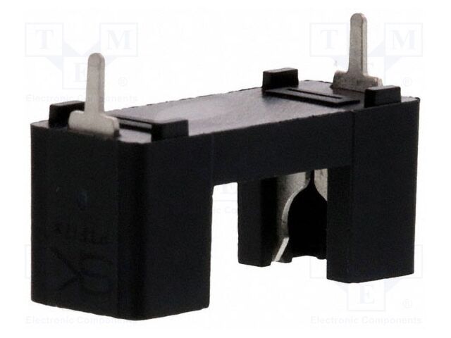 Fuse holder with cover; cylindrical fuses; THT; 5mm; 20A; UL94V-0