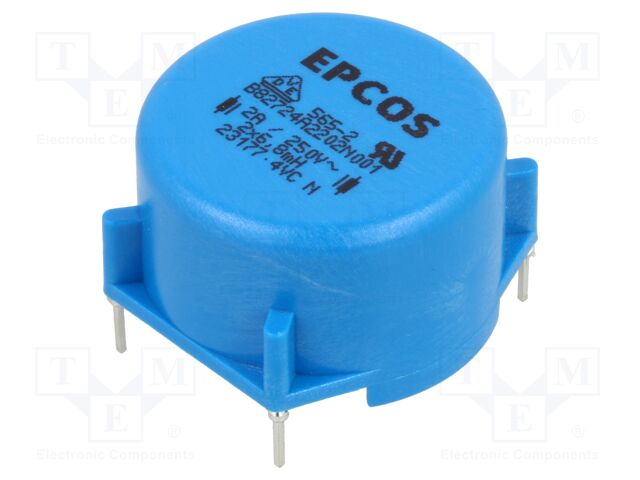 Inductor: wire with current compensation; THT; 6.8mH; 2A; 170mΩ