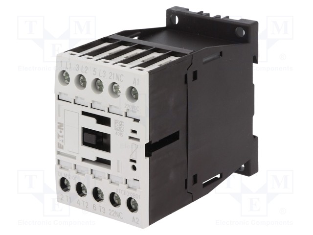Contactor: 3-pole; NO x3; Auxiliary contacts: NC; 220VDC; 12A; 690V