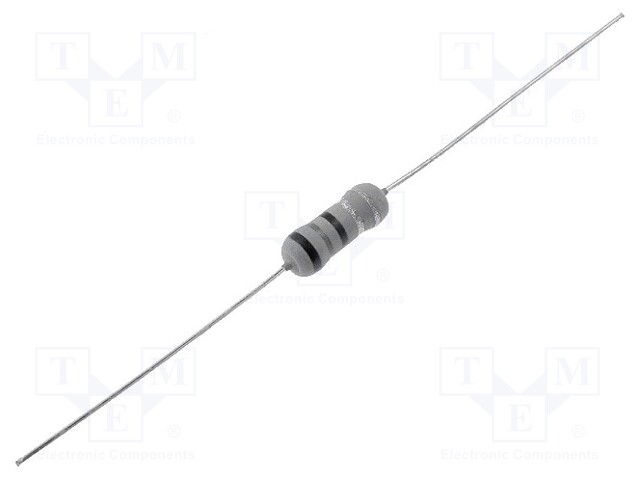 Resistor: metal film; fusible; THT; 680Ω; 1W; ±10%; Ø3.5x10mm; axial