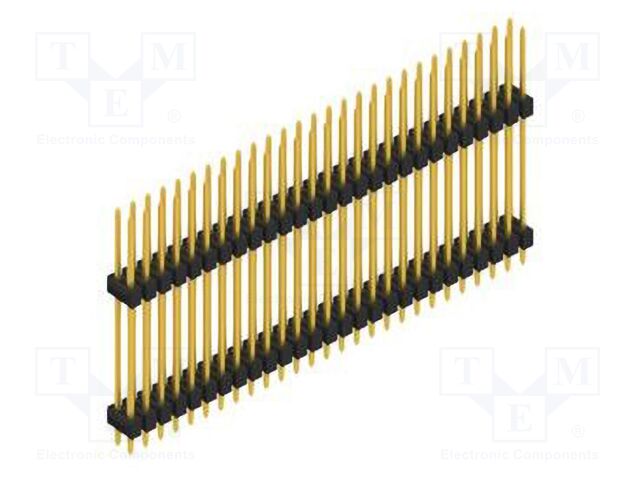 Connector: pin strips; pin header; male; PIN: 54; 2.54mm; THT; 2x27