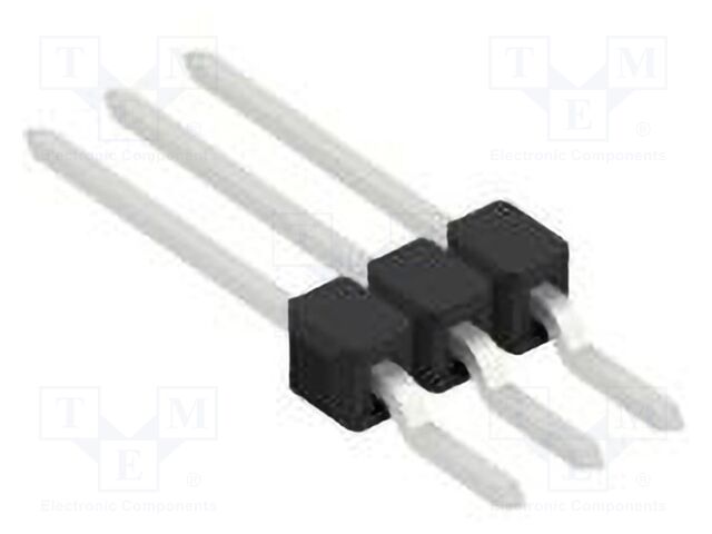 Connector: pin strips; pin header; male; PIN: 3; 2.54mm; SMT; 1x3