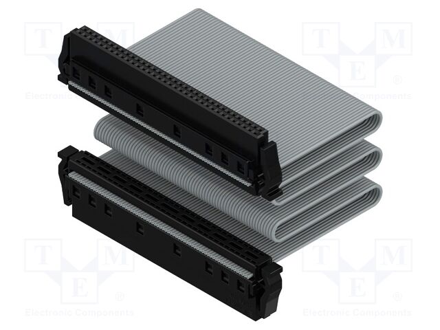 Ribbon cable with IDC connectors; Contacts ph: 1.27mm; PIN: 2x34