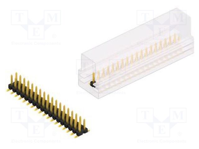 Connector: pin strips; pin header; male; PIN: 36; 2.54mm; SMT; 2x18