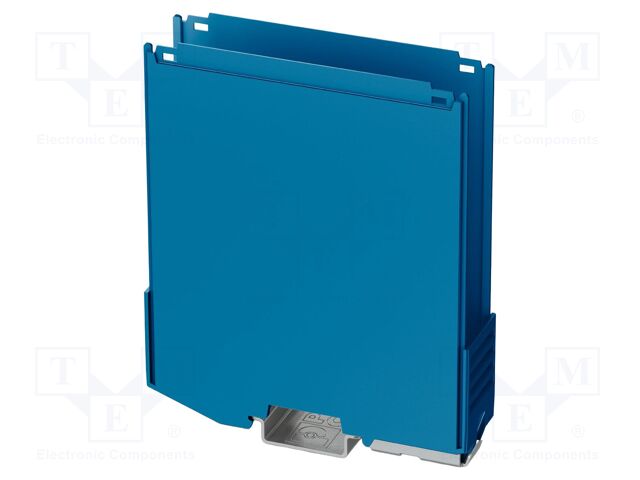 Enclosure base; with terminals; blue; UL94V-0; ICS25; X: 108.35mm
