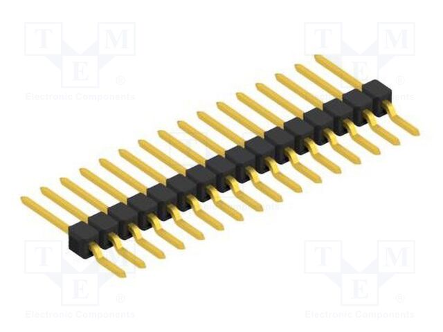Connector: pin strips; pin header; male; PIN: 16; 2.54mm; SMT; 1x16
