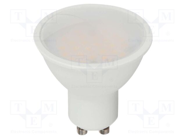 LED lamp; white cold; GU10; 250lm; P: 2.9W; 6500K; Equivalent: 25W