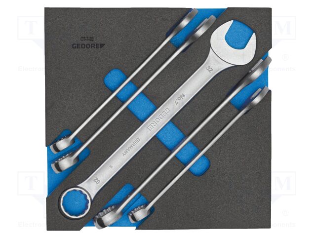 Wrench-set; combination spanner; 5pcs.