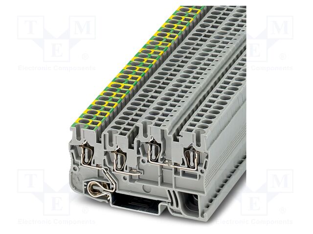 Splice terminal: rail; 18A; 250V; spring clamp; PA; 0.08÷4mm2