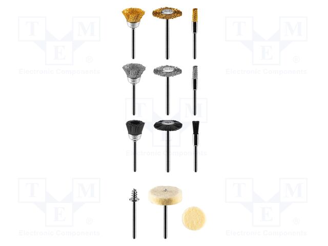 Tool accessories: brush; 15pcs.