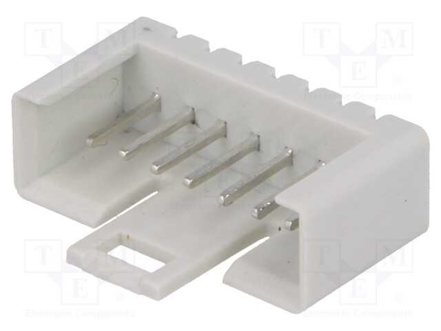 Socket; IDC; male; PIN: 7; straight; THT; tinned; 2.54mm; Layout: 1x7