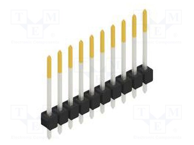 Connector: pin strips; pin header; male; PIN: 10; 2.54mm; THT; 1x10
