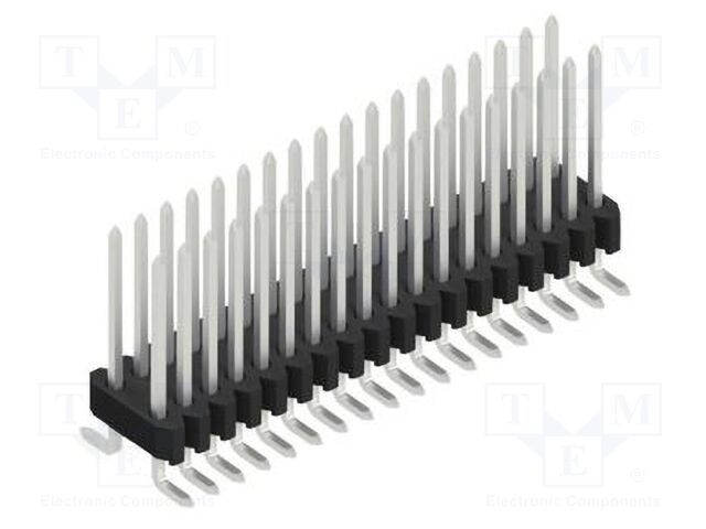 Connector: pin strips; pin header; male; PIN: 36; 1.27mm; SMT; 2x18