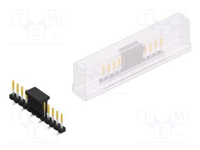 Connector: pin strips; pin header; male; PIN: 12; 2.54mm; SMT; 1x12