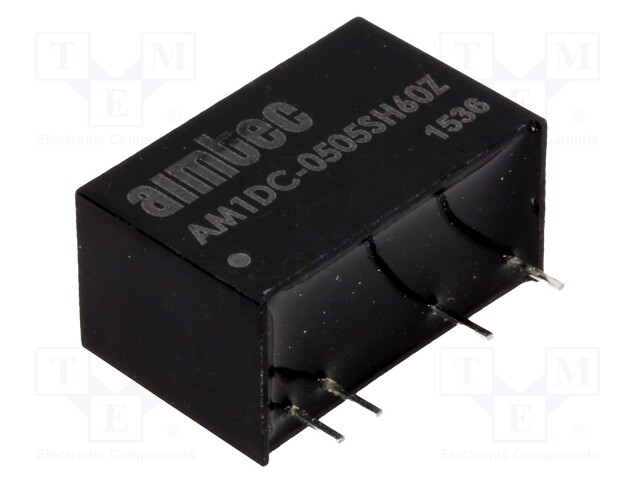 Converter: DC/DC; 1W; Uin: 4.5÷5.5V; 5VDC; Iout: 200mA; SIP7; 4.2g