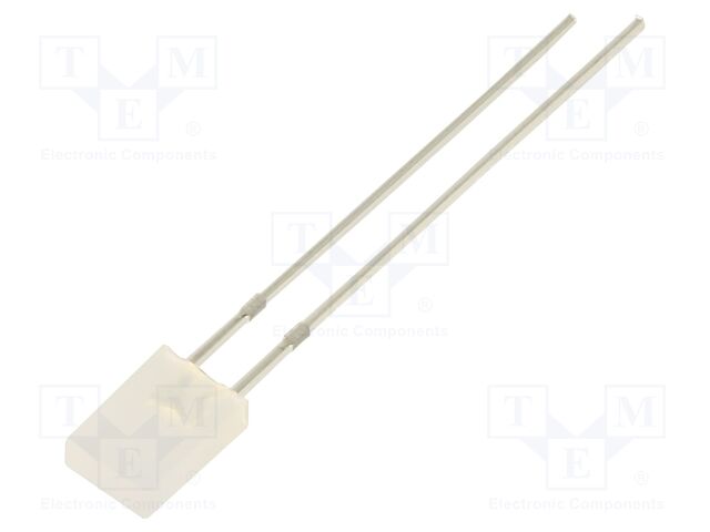 LED; blue; rectangular; 2x5x7mm; 150÷220mcd; 100°; Front: flat; 30mA