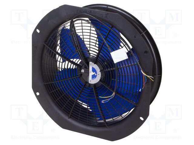 Fan: EC; axial; Ø468mm; ball; 1660rpm; IP54; 200÷240V