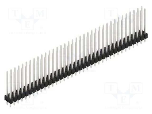 Connector: pin strips; pin header; male; PIN: 72; 2.54mm; THT; 2x36