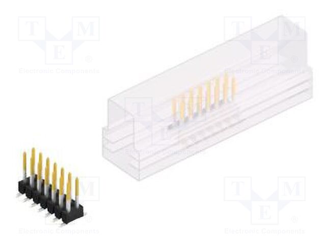 Connector: pin strips; pin header; male; PIN: 14; 2.54mm; SMT; 2x7
