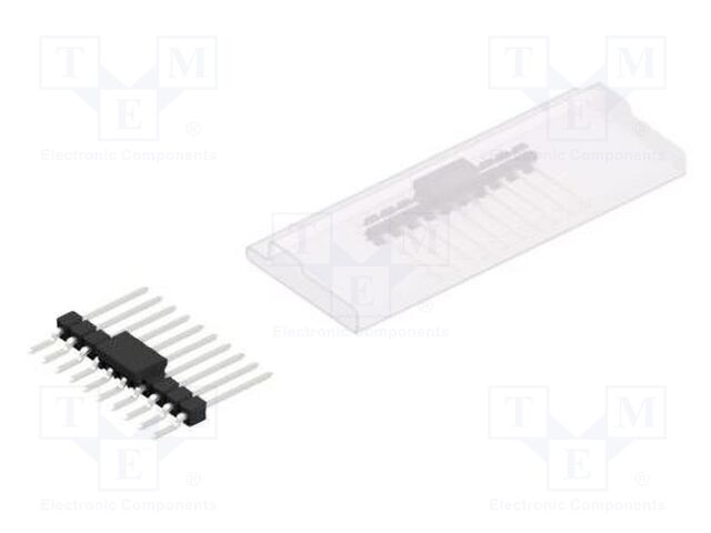 Connector: pin strips; pin header; male; PIN: 10; 2.54mm; SMT; 1x10