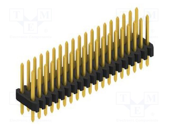 Connector: pin strips; pin header; male; PIN: 38; 1.27mm; THT; 2x19
