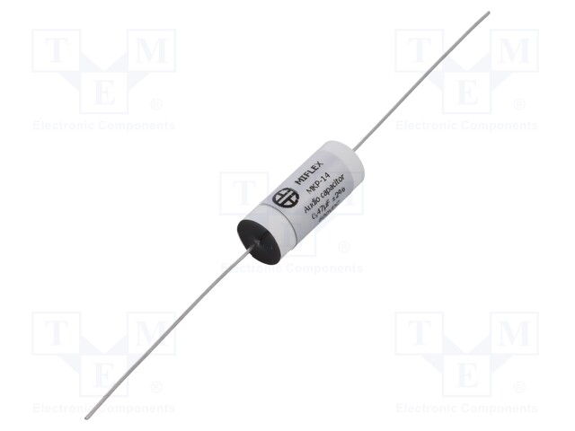 Capacitor: polypropylene; 0.47uF; 600VDC; ±2%; Ø11.1x33mm; 0.001