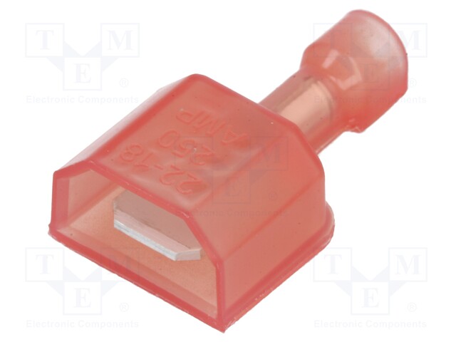 Terminal: flat; 6.3mm; 0.8mm; male; 0.3÷0.9mm2; crimped; for cable