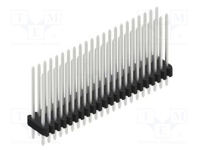 Connector: pin strips; pin header; male; PIN: 44; 1.27mm; THT; 2x22