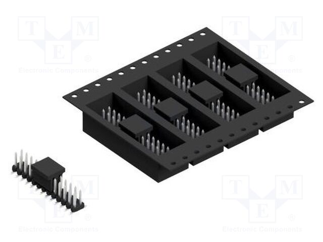 Connector: pin strips; pin header; male; PIN: 26; 2mm; SMT; 2x13