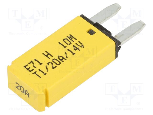 Fuse: resettable; 20A; 14VDC