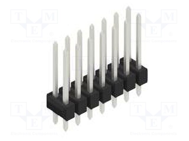 Connector: pin strips; pin header; male; PIN: 14; 2.54mm; THT; 2x7