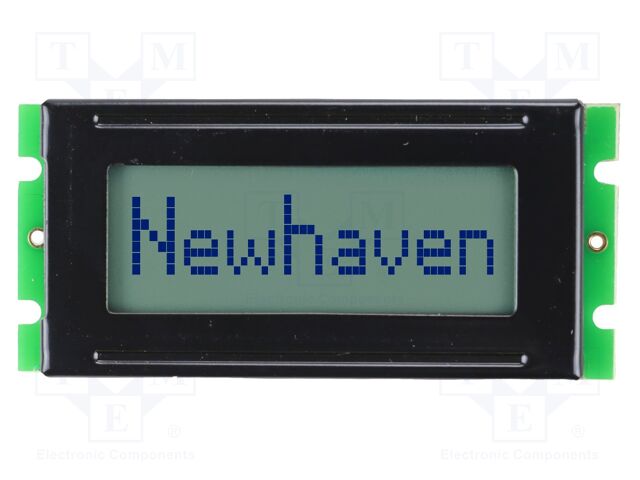 Display: LCD; STN Positive; 8x1; grey; 53x24.2mm; 2x7; 5V